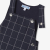 Baby boy checked overalls