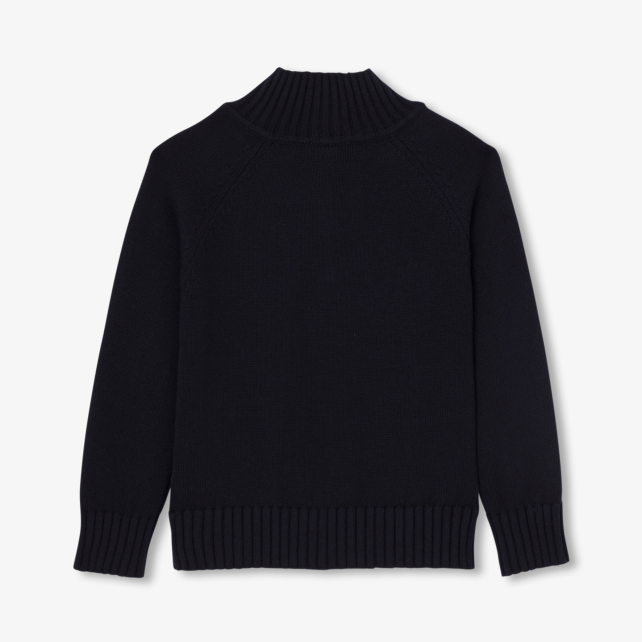 Boy sweater with trucker collar