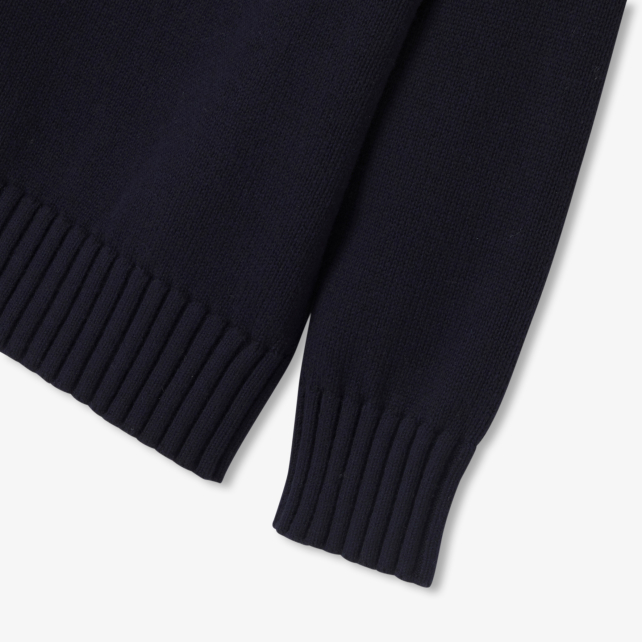 Boy sweater with trucker collar