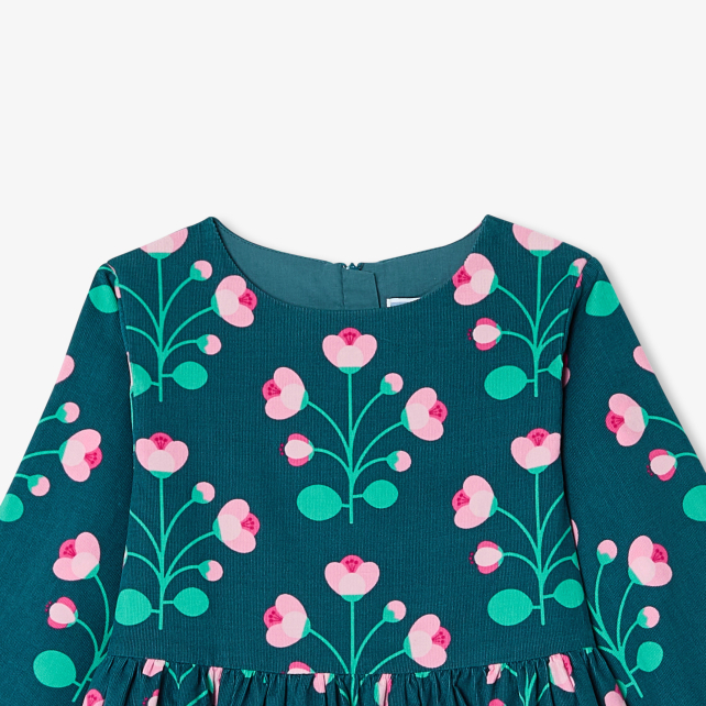 Girl dress in milleraies velvet 