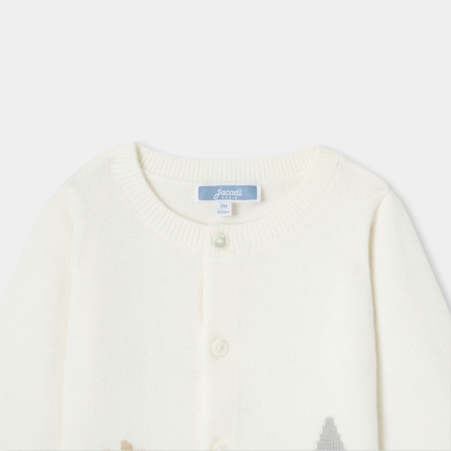 Baby boy jersey cardigan