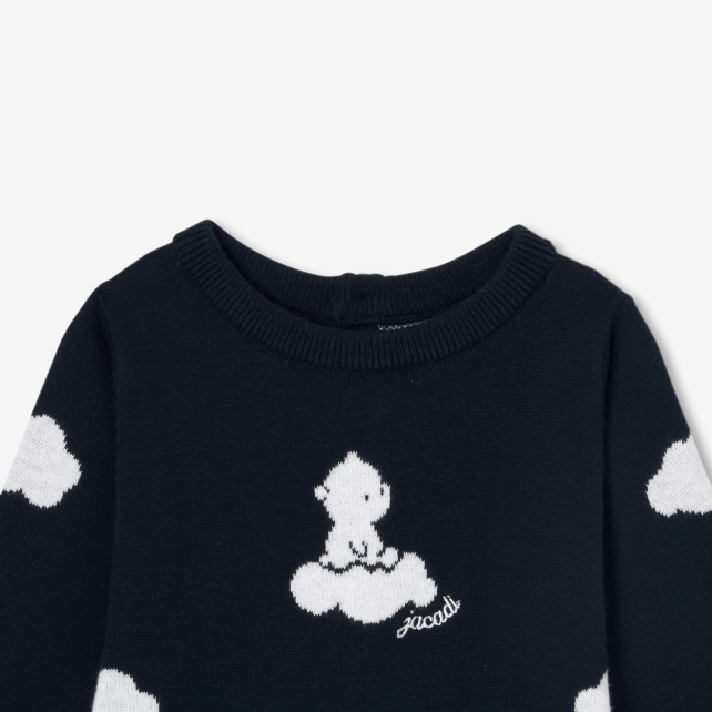 Körpə oğlan üçün toxunma kombinezon