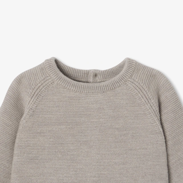 Baby boy garter stitch set