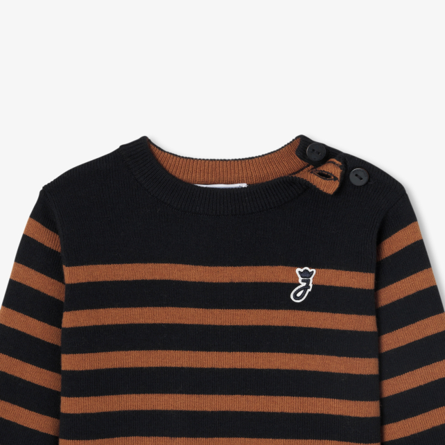 Körpə oğlan üçün dənizçi sviteri