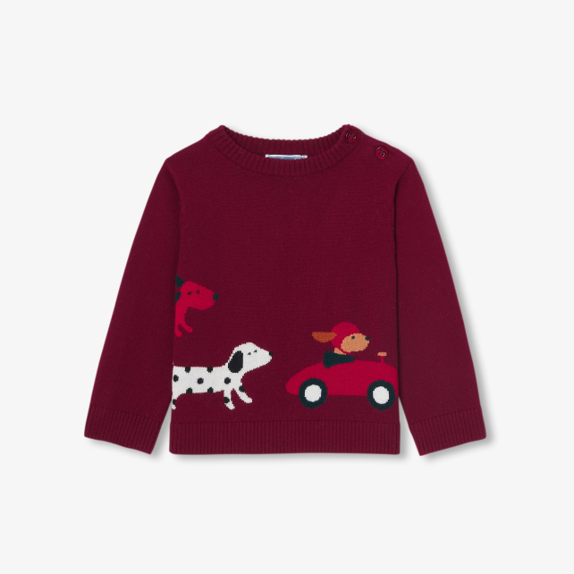 Körpə oğlan üçün pambıq sviter