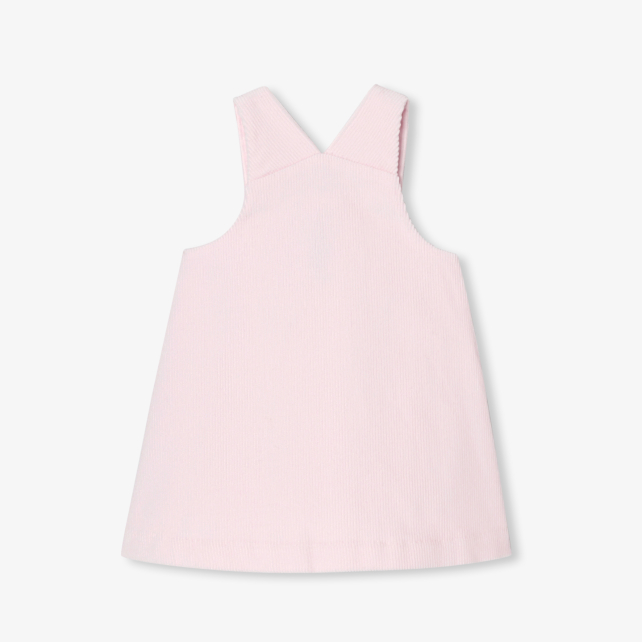 Baby girl velvet pinafore dress