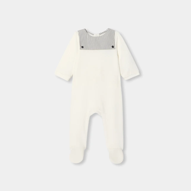 Baby boy velvet pyjamas