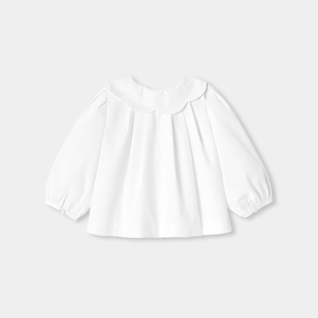 Körpə qız üçün poplin bluz