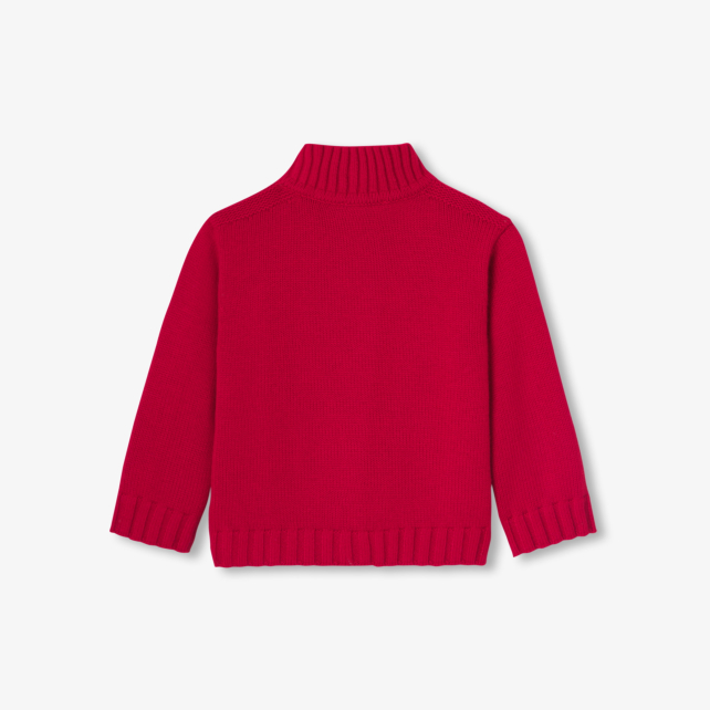 Baby boy trucker-neck sweater