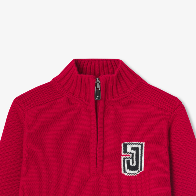 Baby boy trucker-neck sweater