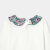 Girl T-shirt with Liberty fabric collar
