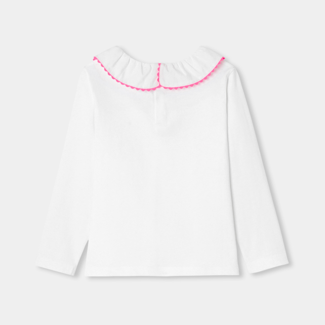 Qız üçün bəzəkli yaxalı köynək