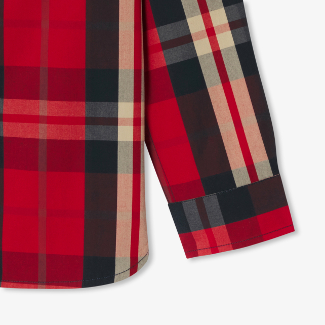 Oğlan üçün tartan köynək