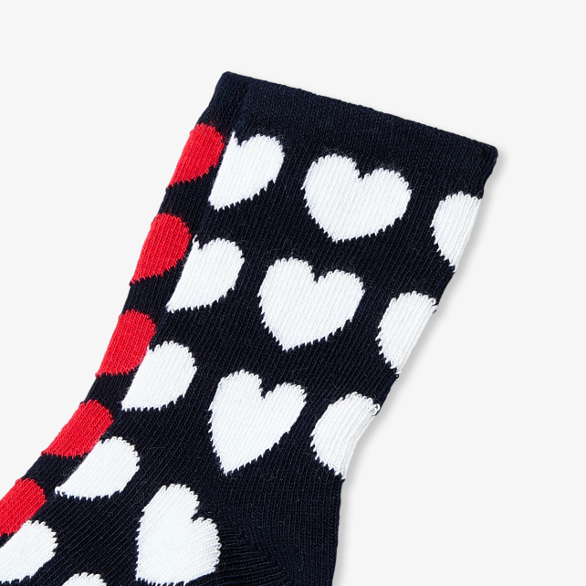 Baby girl duo of heart socks