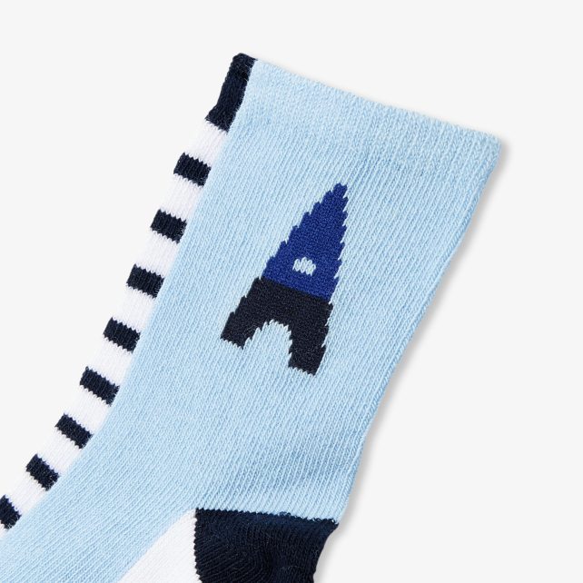 Baby boy duo of socks