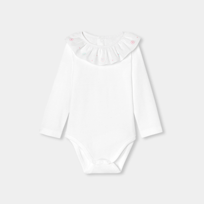 Baby girl long-sleeved bodysuit