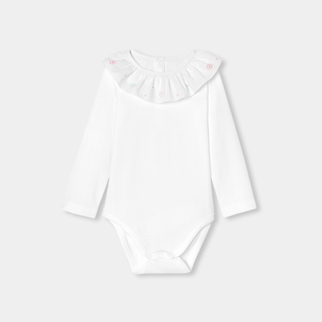 Baby girl long-sleeved bodysuit