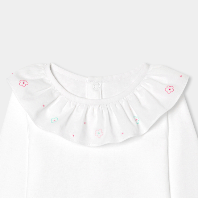 Baby girl long-sleeved bodysuit