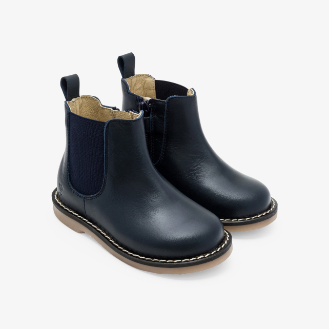 Baby leather booties