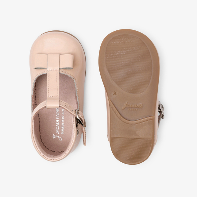 Baby girl first steps t-bar shoes