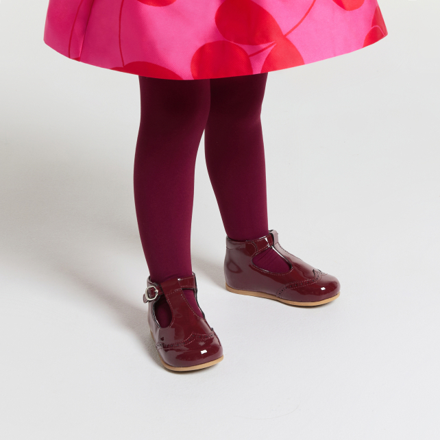 Baby girl first steps t-bars shoes