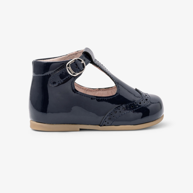 Baby girl first steps t-bars shoes