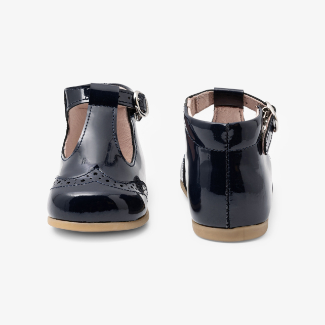 Baby girl first steps t-bars shoes