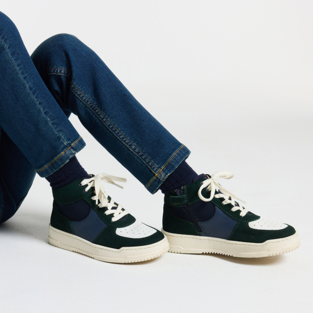 Boy leather trainers