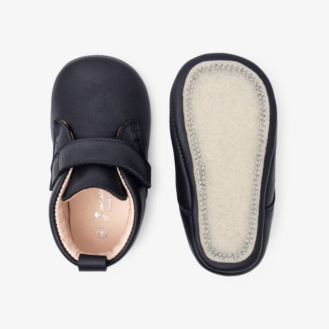 Baby leather slippers