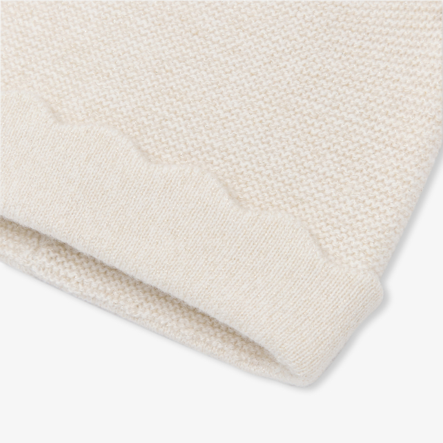 Baby girl lined knitted hat