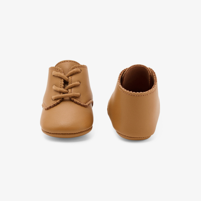 Baby leather booties