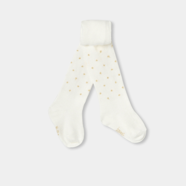 Baby girl polka dot tights