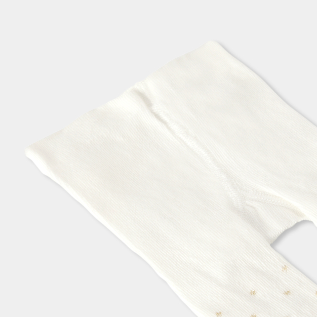 Baby girl polka dot tights