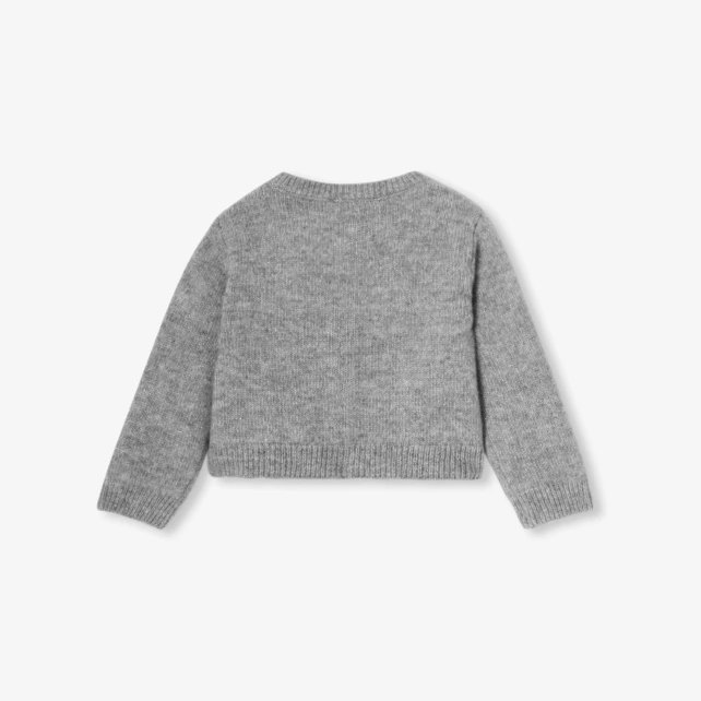 Baby girl cardigan in wool and cashmere