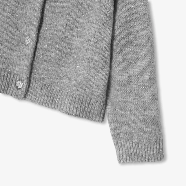 Baby girl cardigan in wool and cashmere