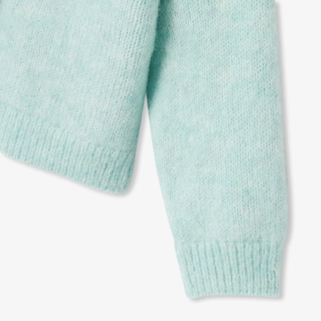 Baby girl cardigan in wool and alpaca