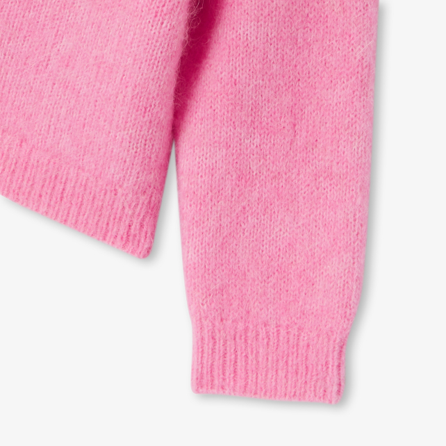 Körpə qız üçün yun və alpakadan kardiqan