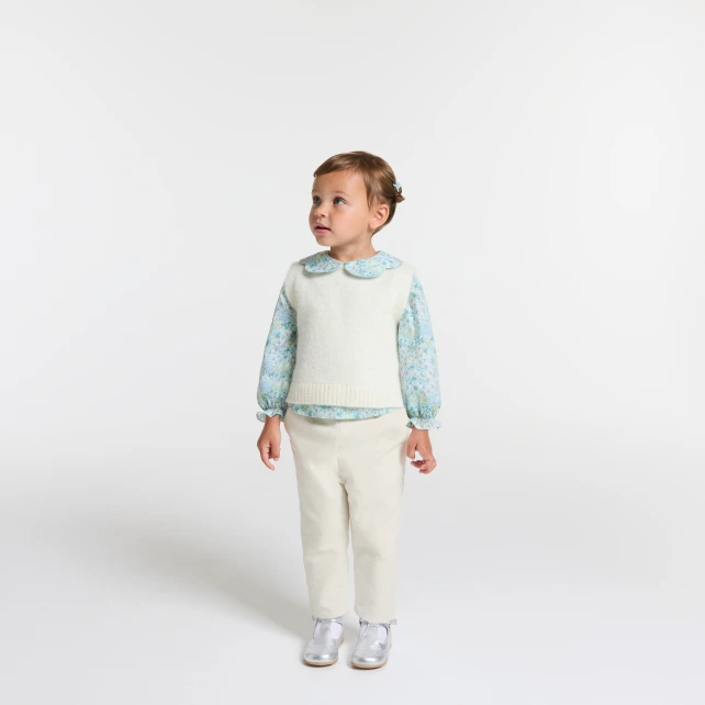 Baby girl velvet trousers