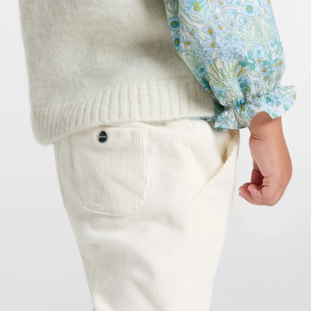 Baby girl velvet trousers