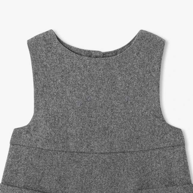 Baby girl flannel pinafore dress