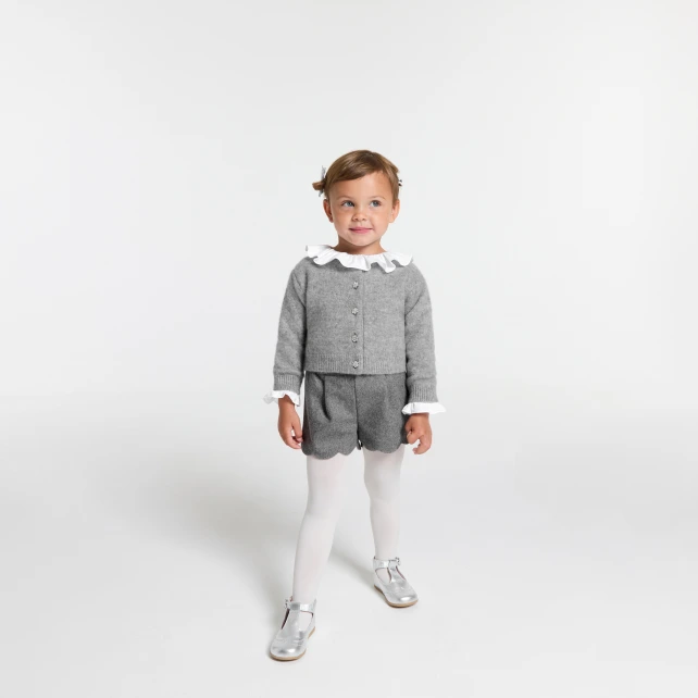 Baby girl flannel shorts