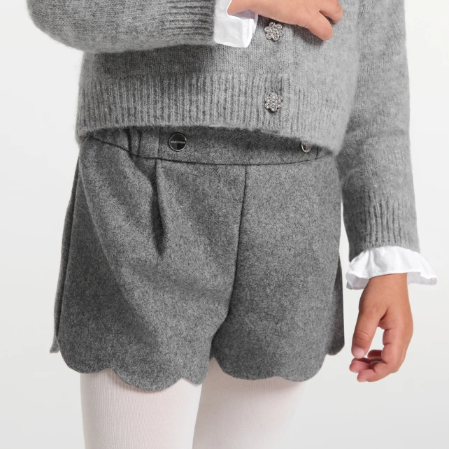 Baby girl flannel shorts