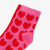 Girl intarsia heart socks duo