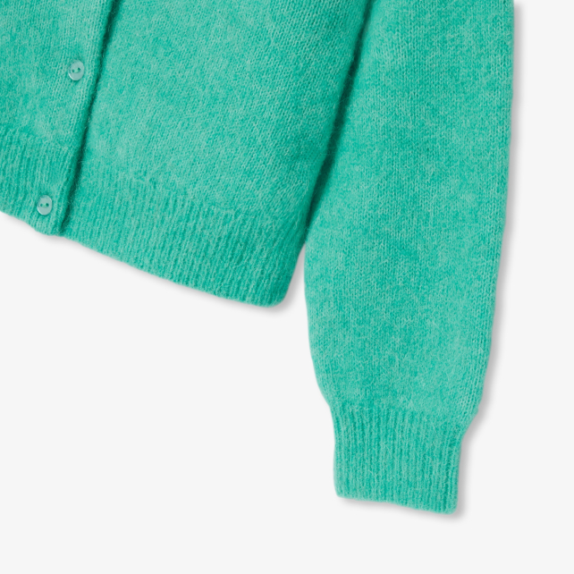 Qız üçün yun və alpakadan kardiqan