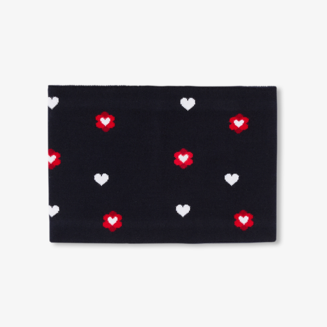 Girl snood with microfleece lining