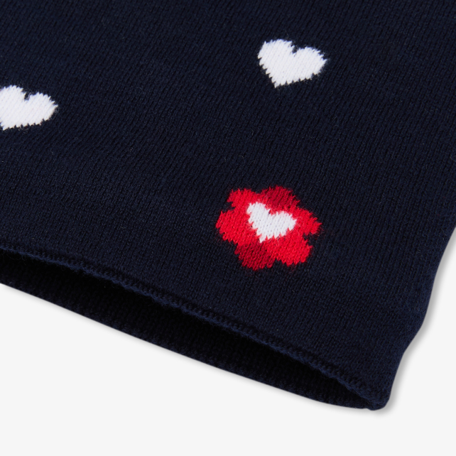 Girl snood with microfleece lining