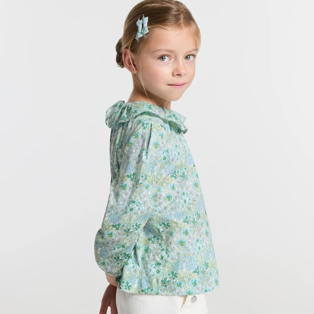 Girl blouse in Liberty fabric