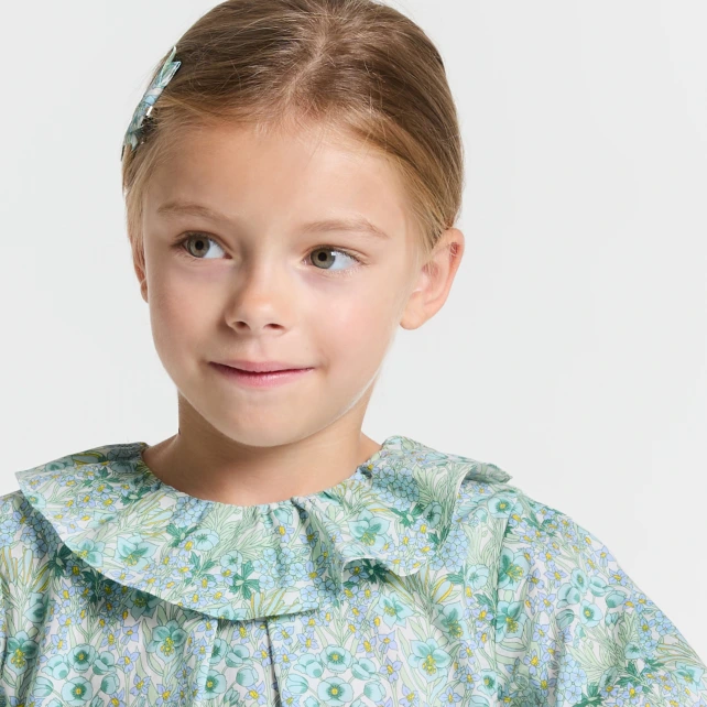 Girl blouse in Liberty fabric