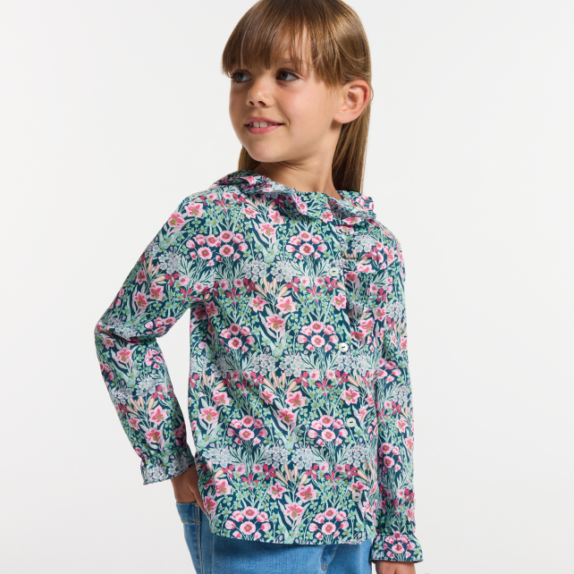 Girl blouse in Liberty fabric