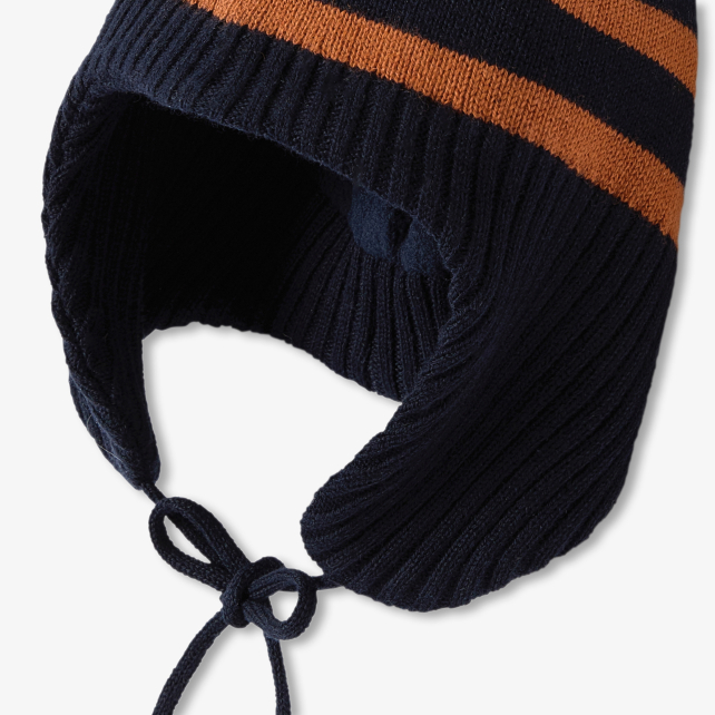 Baby boy hat with stripes